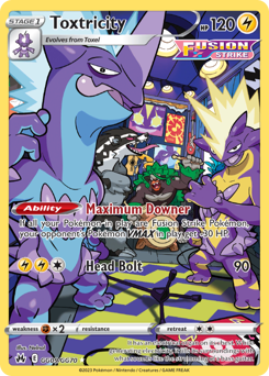Toxtricity, Crown Zenith Galarian Gallery #GG09, Pokémon TCG card