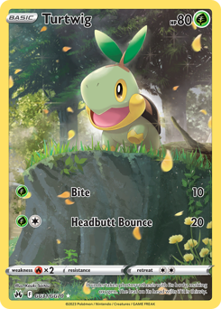 Turtwig, Crown Zenith Galarian Gallery #GG31, Pokémon TCG card