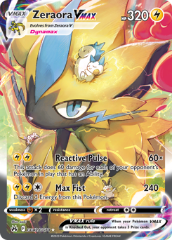 Zeraora VMAX, Crown Zenith Galarian Gallery #GG42, Pokémon TCG card