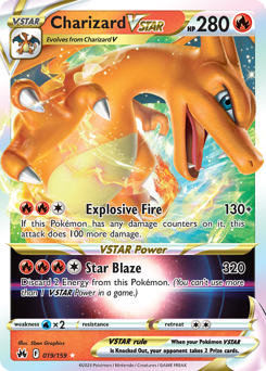 Charizard VSTAR, Crown Zenith #19, Pokémon TCG card
