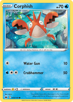 Corphish, Crown Zenith #33, Pokémon TCG card