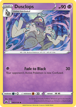 Dusclops, Crown Zenith #63, Pokémon TCG card