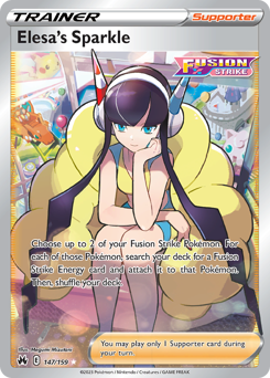 Elesa's Sparkle, Crown Zenith #147, Pokémon TCG card