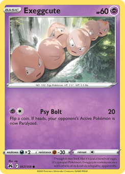 Exeggcute, Crown Zenith #57, Pokémon TCG card
