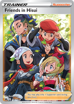 Friends in Hisui, Crown Zenith #148, Pokémon TCG card