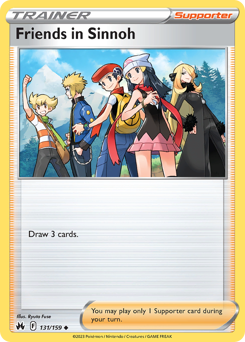 Friends in Sinnoh, Crown Zenith #131, Pokémon TCG card