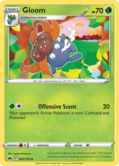 Gloom, Crown Zenith #2, Pokémon TCG card