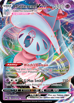 Hatterene VMAX, Crown Zenith #66, Pokémon TCG card