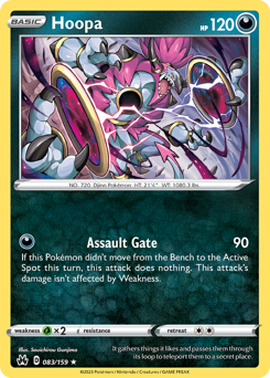 Hoopa, Crown Zenith #83, Pokémon TCG card