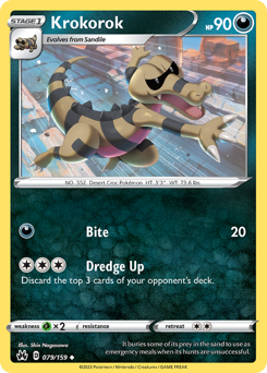 Krokorok, Crown Zenith #79, Pokémon TCG card