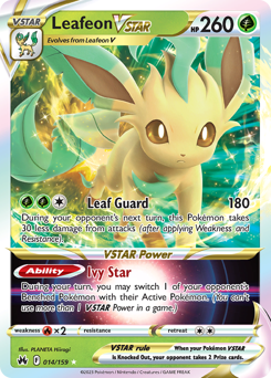 Leafeon VSTAR, Crown Zenith #14, Pokémon TCG card