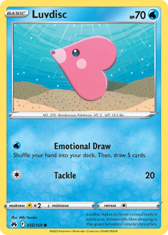 Luvdisc, Crown Zenith #35, Pokémon TCG card