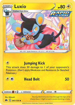 Luxio, Crown Zenith #41, Pokémon TCG card