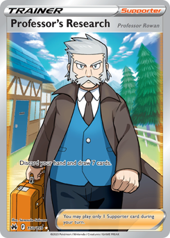 Professor's Research, Crown Zenith #150, Pokémon TCG card