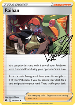Raihan, Crown Zenith #140, Pokémon TCG card