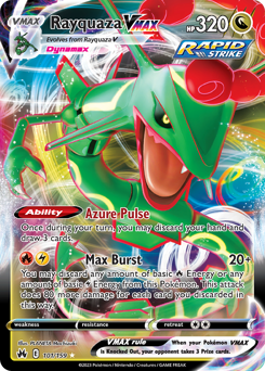 Rayquaza VMAX, Crown Zenith #101, Pokémon TCG card