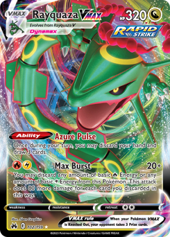 Rayquaza VMAX, Crown Zenith #102, Pokémon TCG card