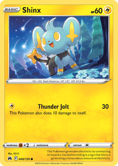 Shinx, Crown Zenith #40, Pokémon TCG card