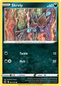 Skrelp, Crown Zenith #81, Pokémon TCG card