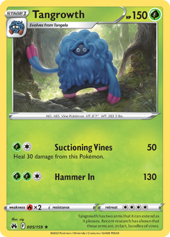 Tangrowth, Crown Zenith #5, Pokémon TCG card