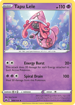 Tapu Lele, Crown Zenith #64, Pokémon TCG card