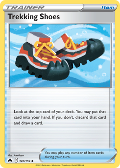 Trekking Shoes, Crown Zenith #145, Pokémon TCG card