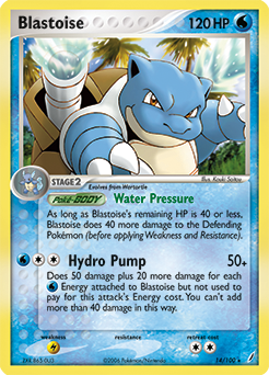 Blastoise, Crystal Guardians #14, Pokémon TCG card