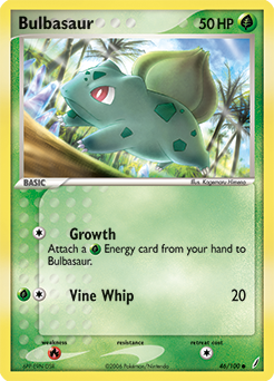 Bulbasaur, Crystal Guardians #46, Pokémon TCG card