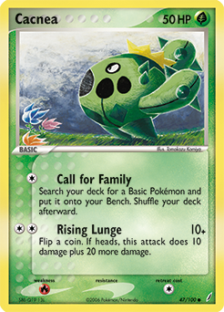 Cacnea, Crystal Guardians #47, Pokémon TCG card