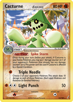 Cacturne δ, Crystal Guardians #15, Pokémon TCG card