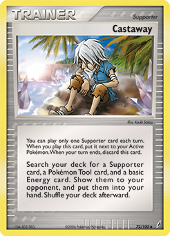Castaway, Crystal Guardians #72, Pokémon TCG card