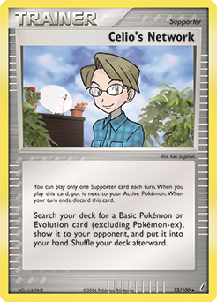Celio's Network, Crystal Guardians #73, Pokémon TCG card