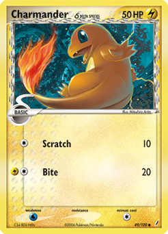 Charmander δ, Crystal Guardians #49, Pokémon TCG card