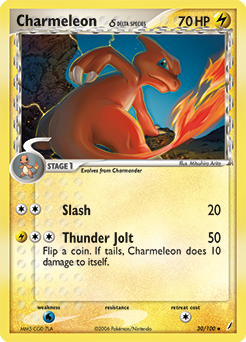 Charmeleon δ, Crystal Guardians #30, Pokémon TCG card
