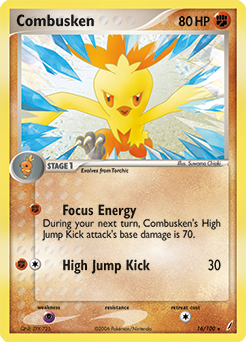 Combusken, Crystal Guardians #16, Pokémon TCG card