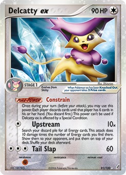 Delcatty ex, Crystal Guardians #91, Pokémon TCG card