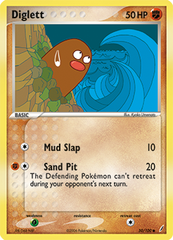 Diglett, Crystal Guardians #50, Pokémon TCG card