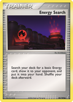 Energy Search, Crystal Guardians #86, Pokémon TCG card