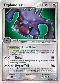 Exploud ex, Crystal Guardians #92, Pokémon TCG card