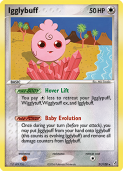 Igglybuff, Crystal Guardians #21, Pokémon TCG card