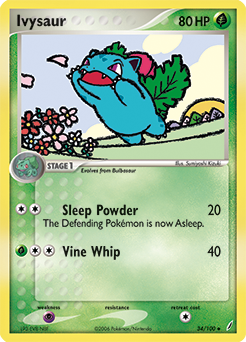 Ivysaur, Crystal Guardians #34, Pokémon TCG card