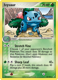 Ivysaur, Crystal Guardians #35, Pokémon TCG card