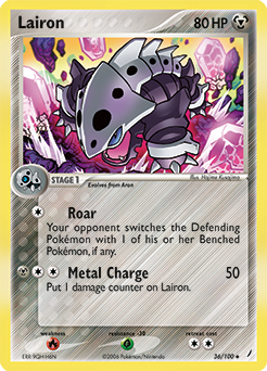 Lairon, Crystal Guardians #36, Pokémon TCG card