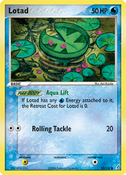 Lotad, Crystal Guardians #55, Pokémon TCG card