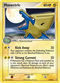 Manectric, Crystal Guardians #8, Pokémon TCG card