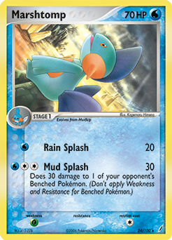 Marshtomp, Crystal Guardians #24, Pokémon TCG card