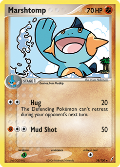 Marshtomp, Crystal Guardians #38, Pokémon TCG card