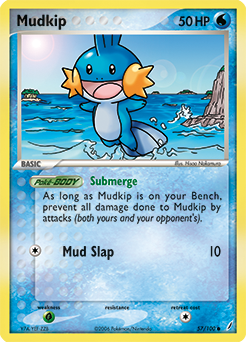 Mudkip, Crystal Guardians #57, Pokémon TCG card