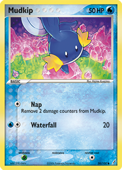 Mudkip, Crystal Guardians #58, Pokémon TCG card