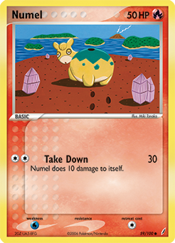 Numel, Crystal Guardians #59, Pokémon TCG card